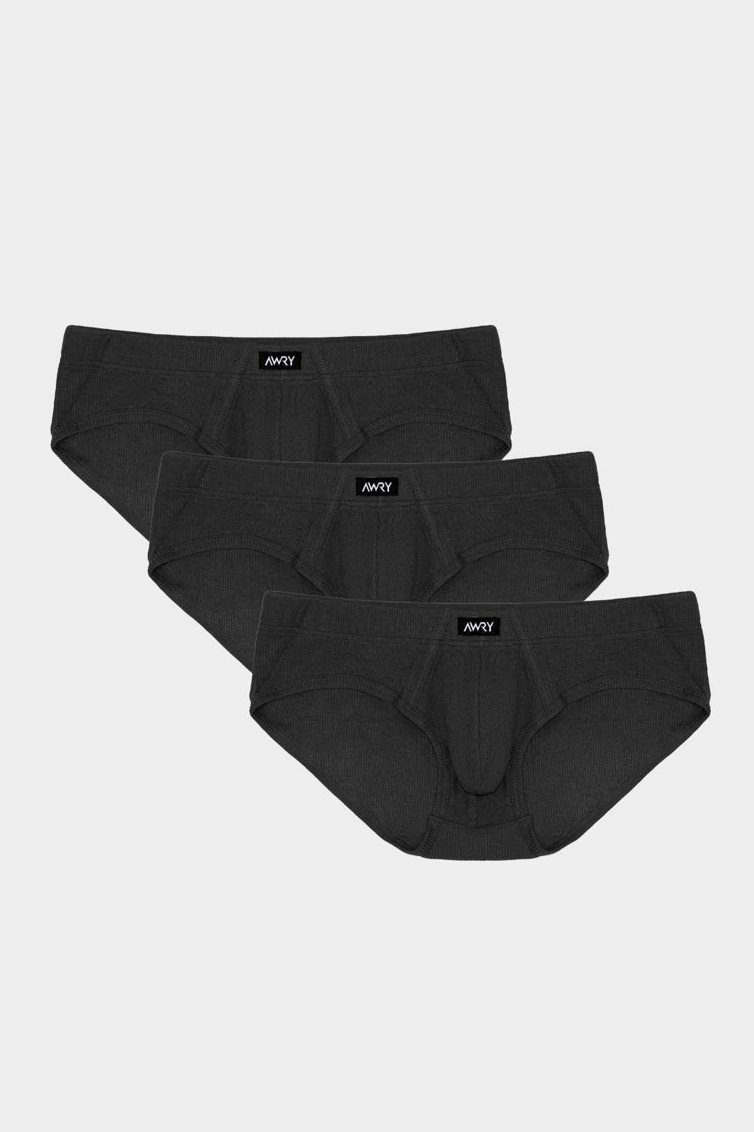 3 Pack TEXTURE Briefs - AWRY
