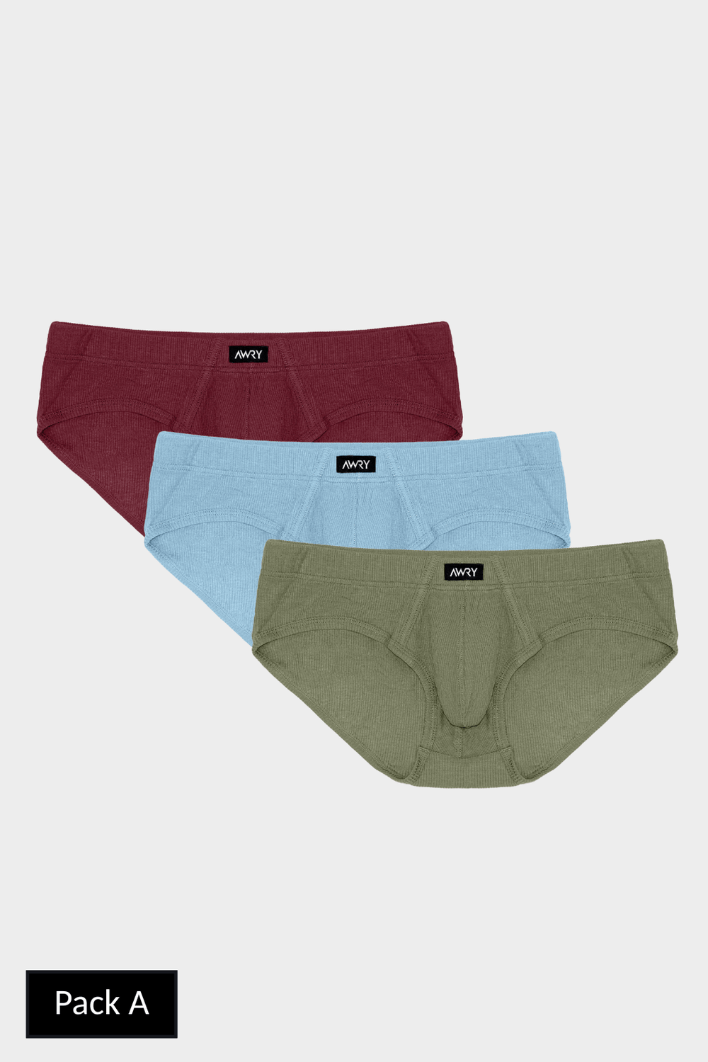 3 Pack TEXTURE Briefs - AWRY