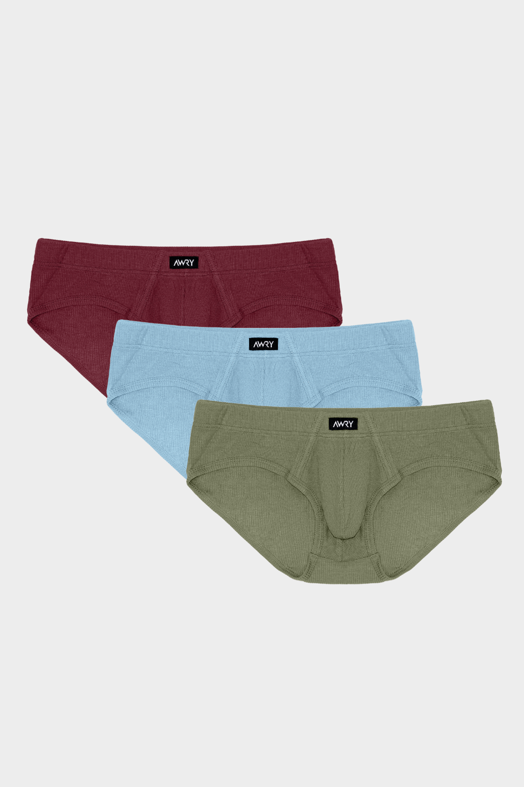 3 Pack TEXTURE Briefs - AWRY
