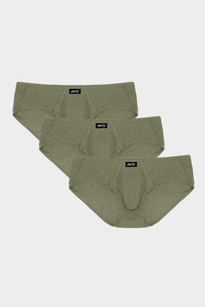 3 Pack TEXTURE Briefs - AWRY