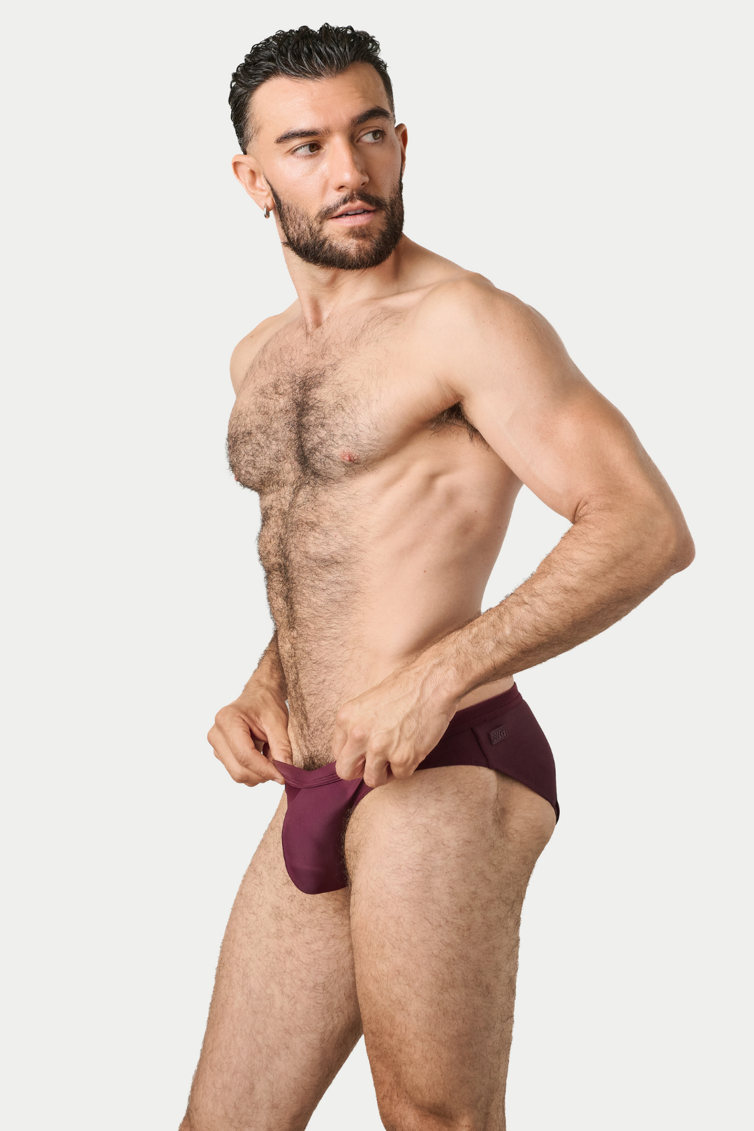 BARTON Contour Swim Brief - Burgundy