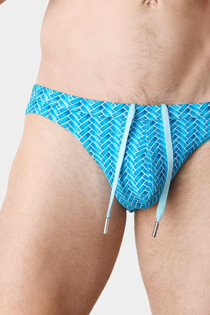 ICON Contour Swim Brief - Herringbone