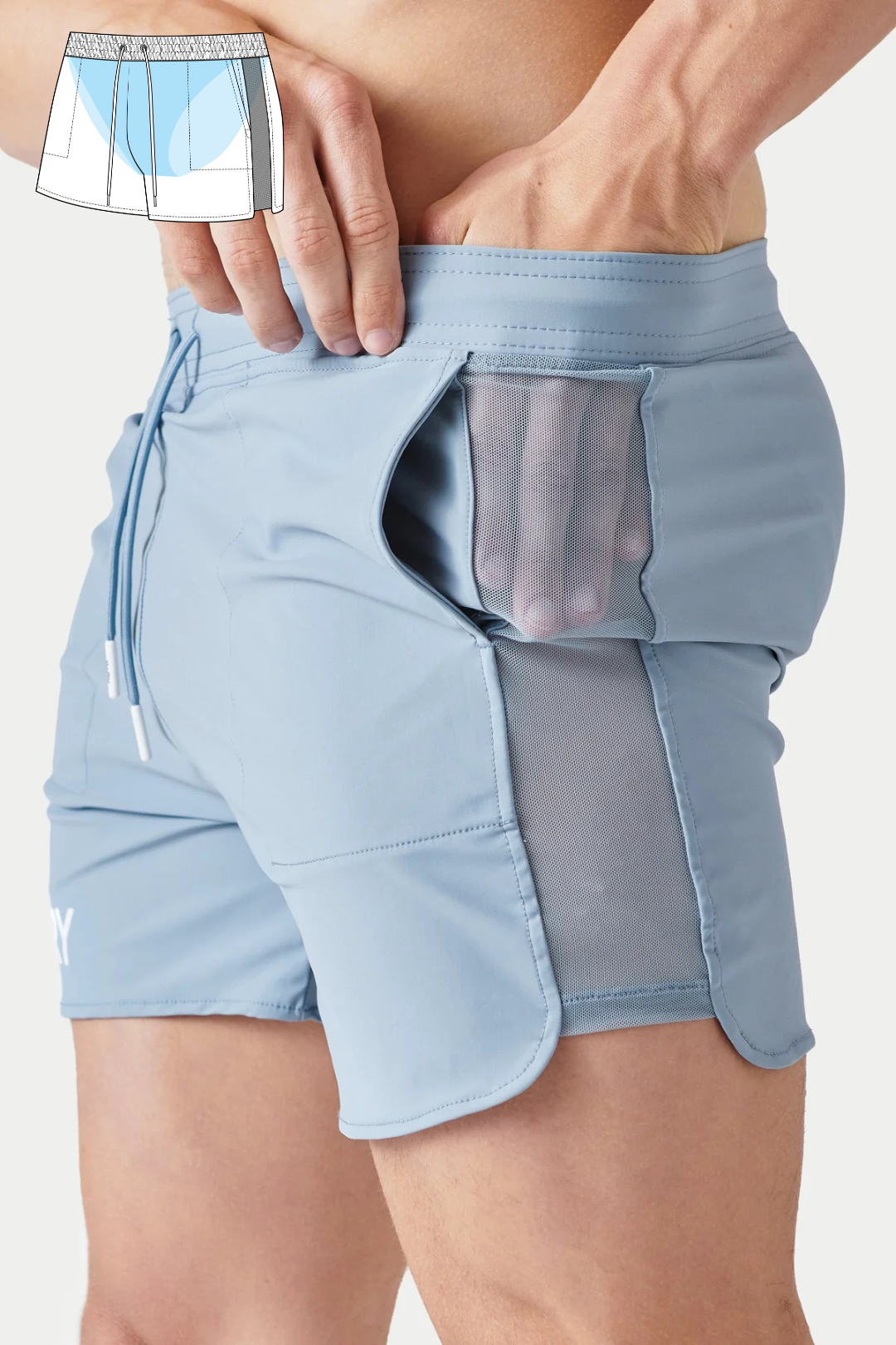 EDGE Shorts - Arctic Blue