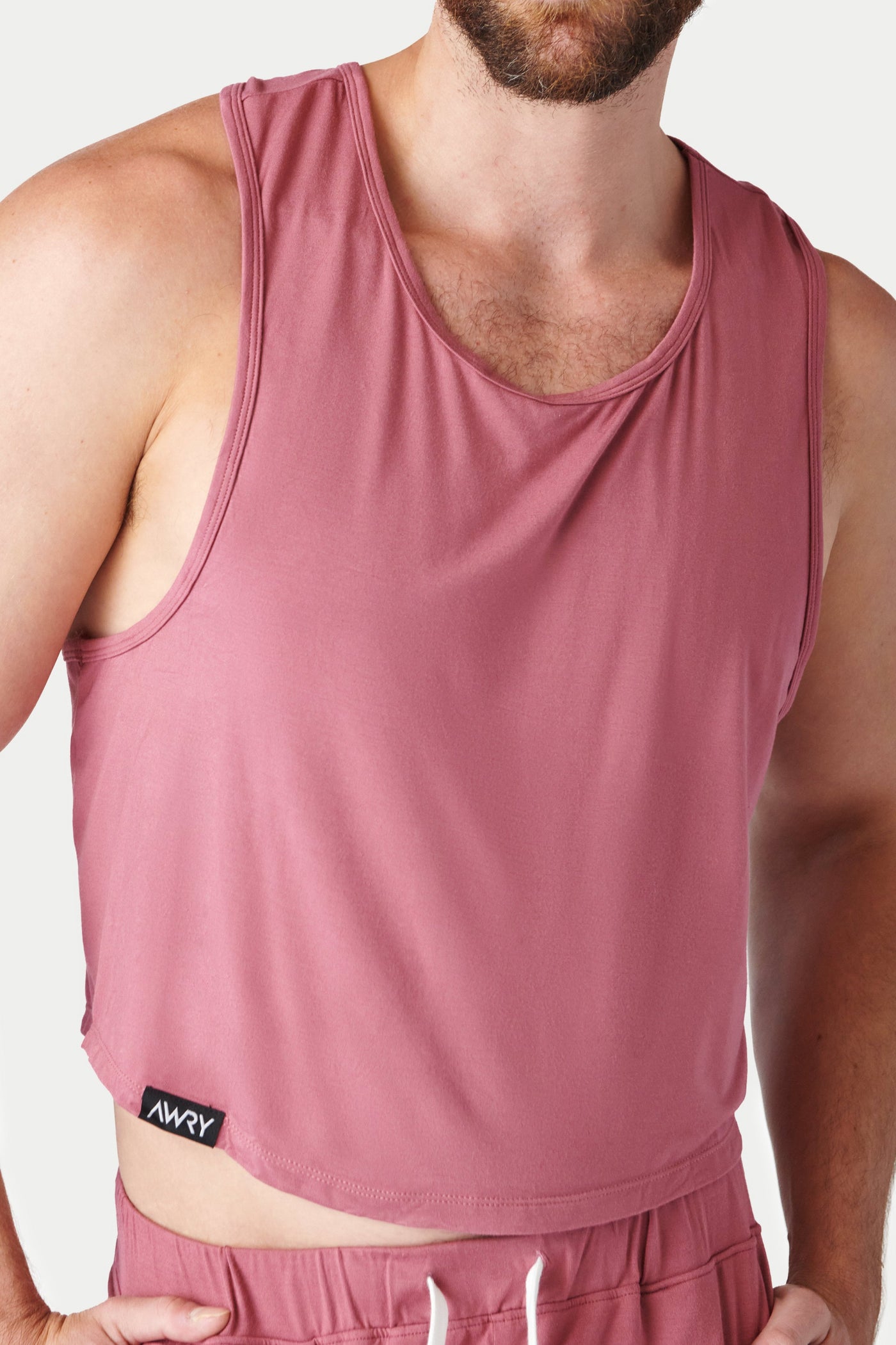 CLOUD Crop Tank - Blush Red