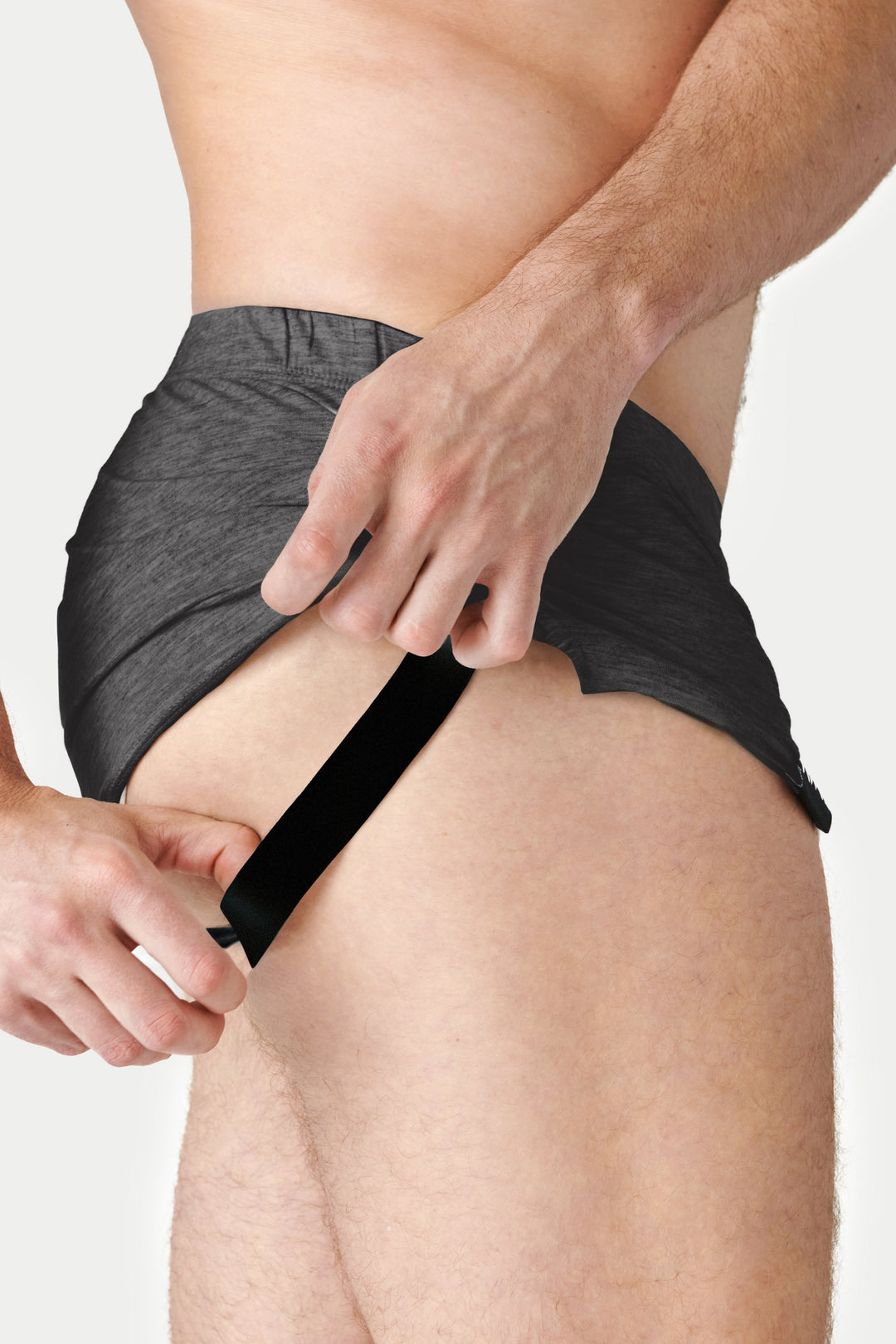 FUSION Jock Boxers - Dark Heather Gray