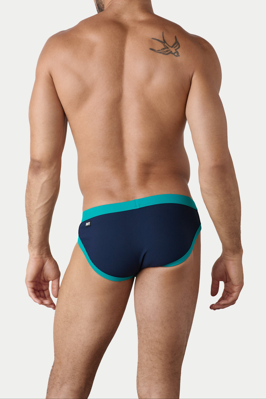 OASIS Contrast Swim Briefs - Navy &amp; Teal