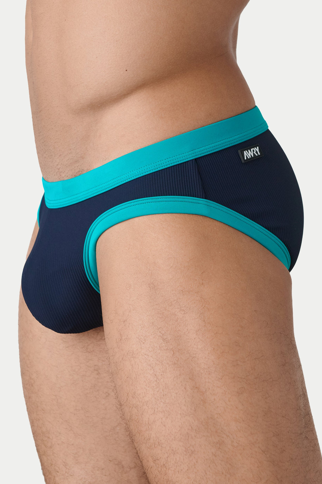 OASIS Contrast Swim Briefs - Navy &amp; Teal