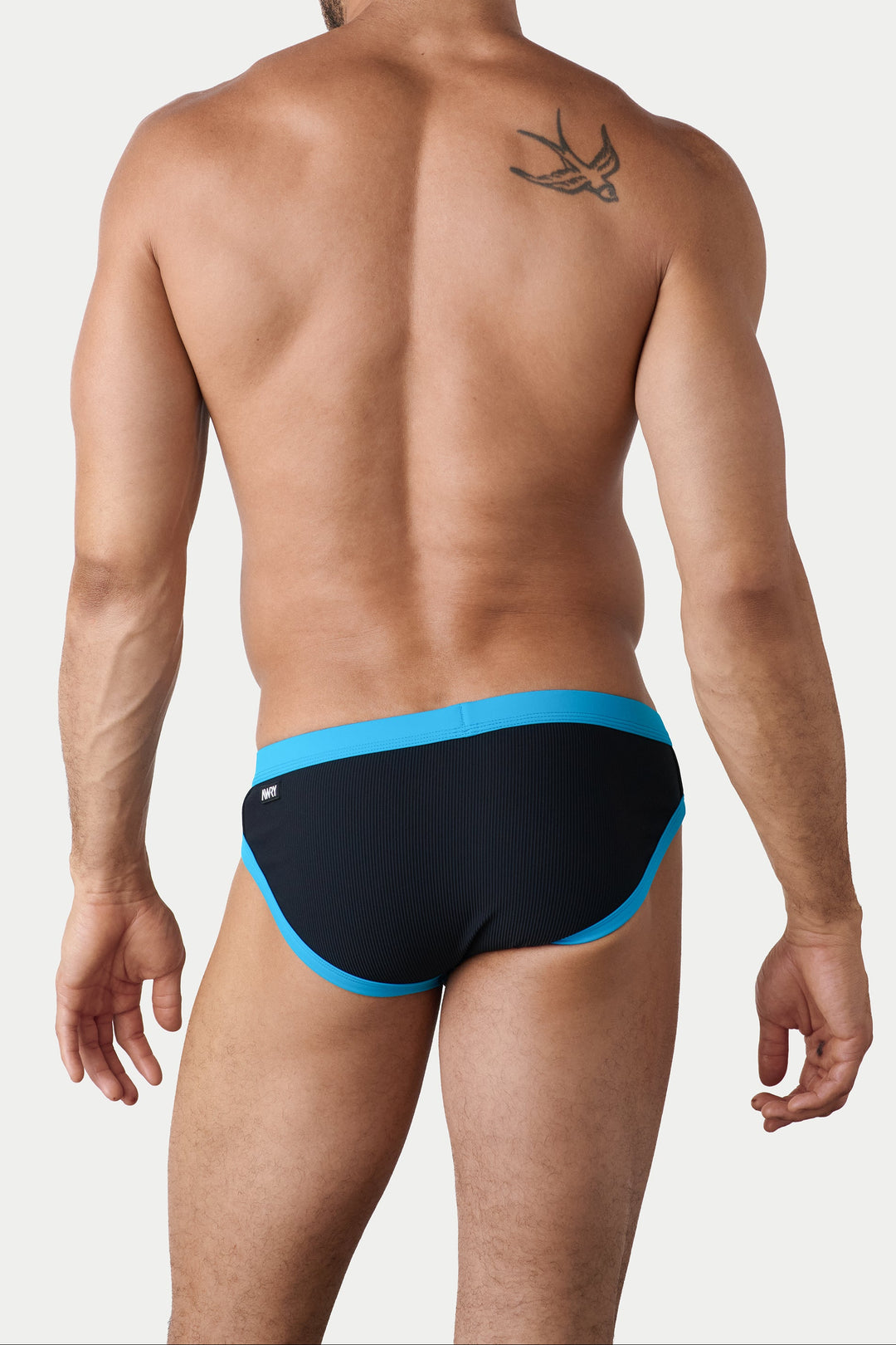 OASIS Contrast Swim Briefs - Black &amp; Aqua
