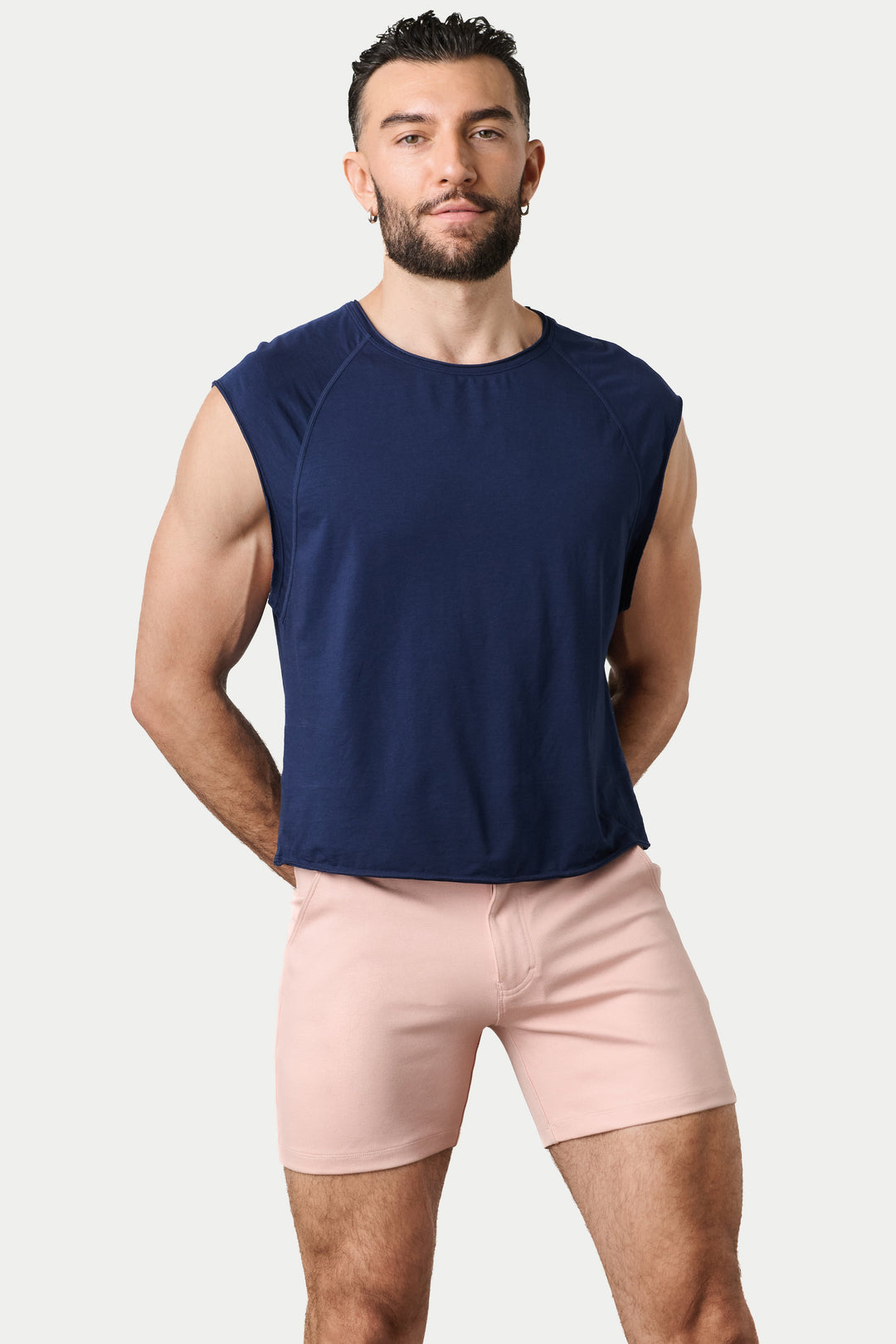 RAW Crop Tee V2 - Navy