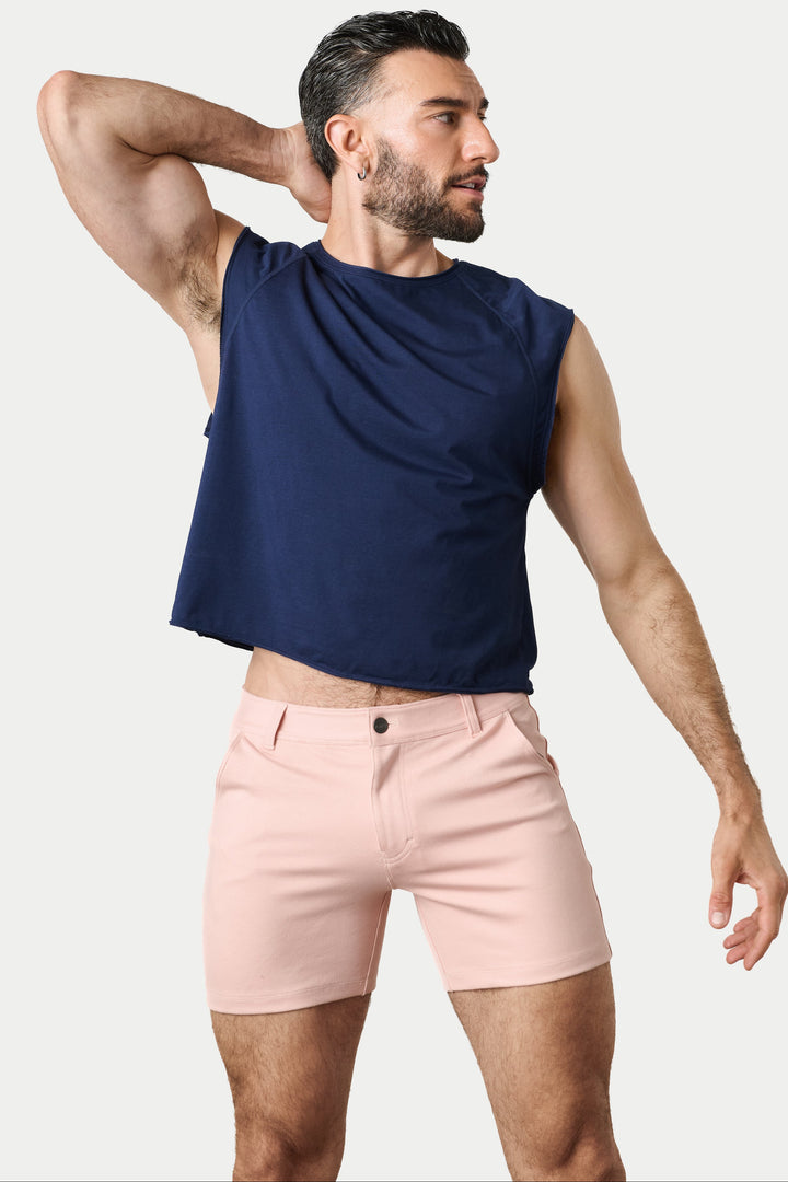 RAW Crop Tee V2 - Navy
