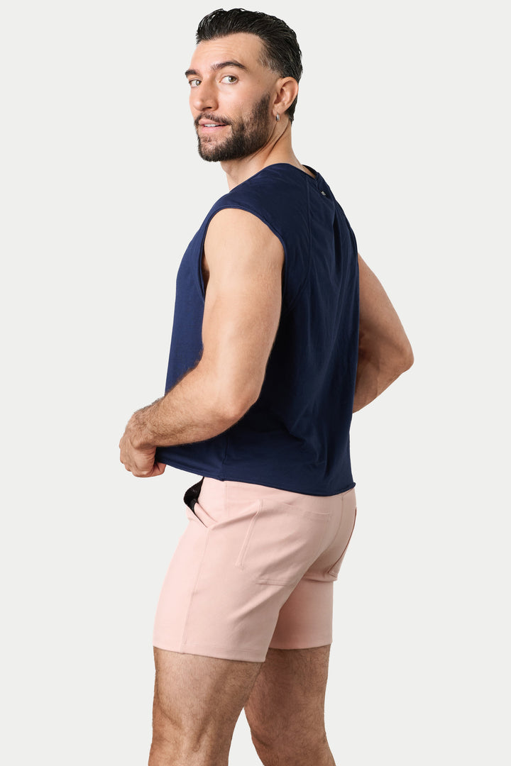 RAW Crop Tee V2 - Navy