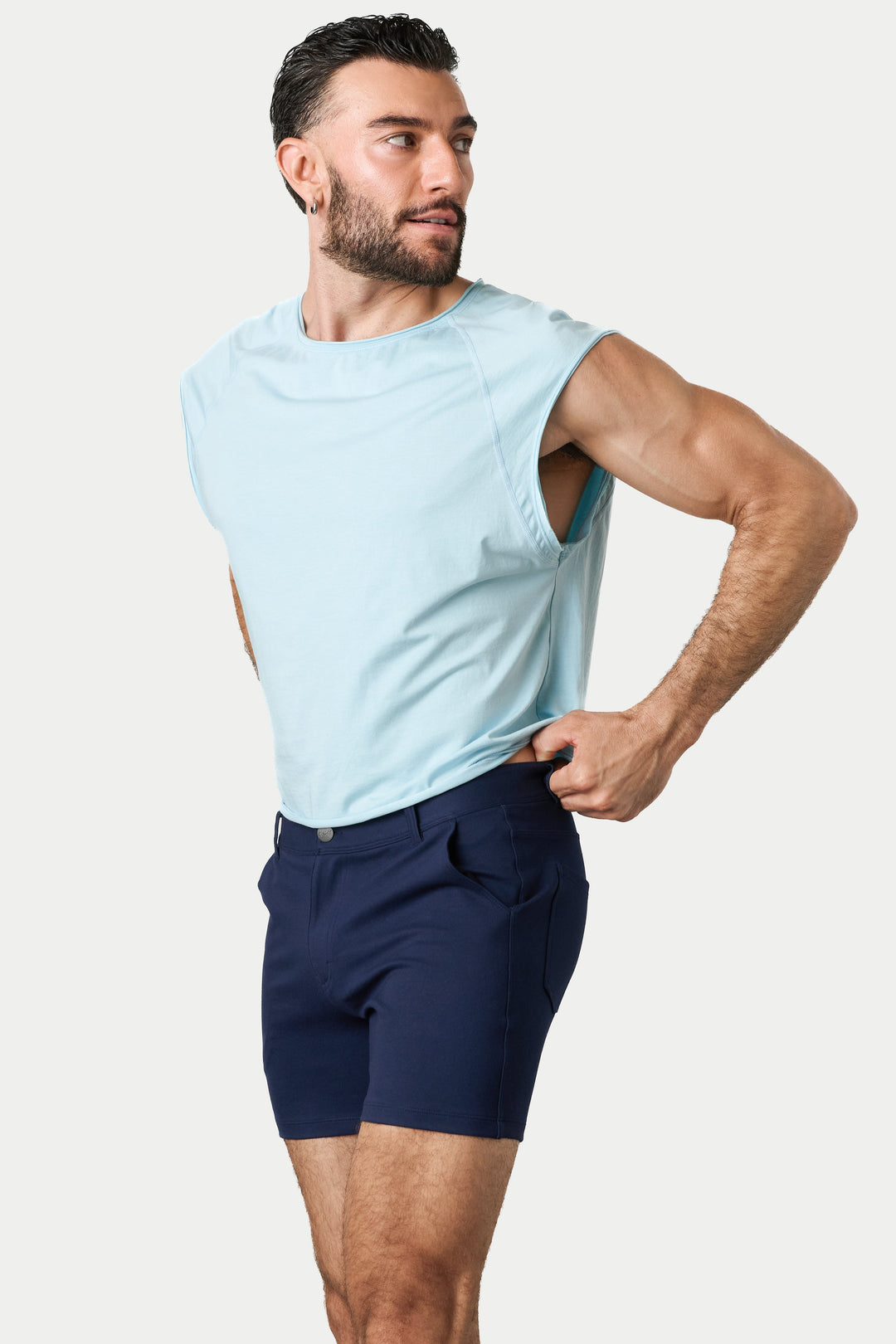 RAW Crop Tee V2 - Soft Blue