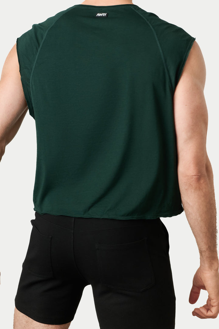 RAW Crop Tee V2 - Dark Green