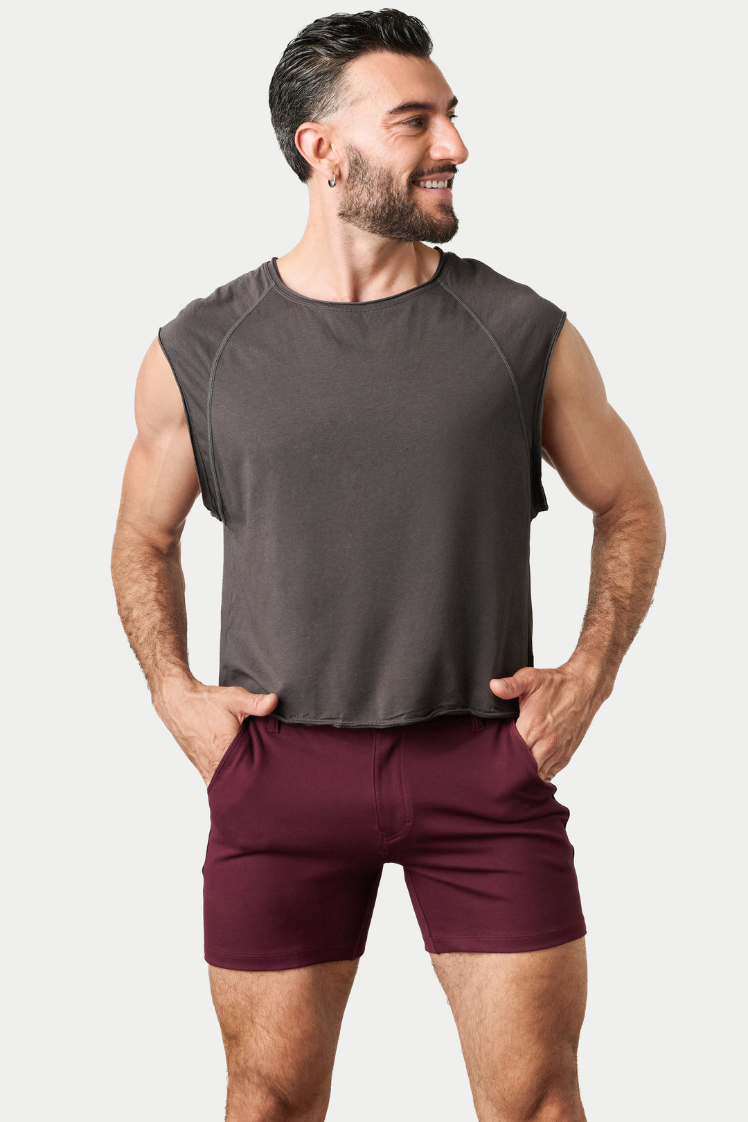 RAW Crop Tee V2 - Dark Gray
