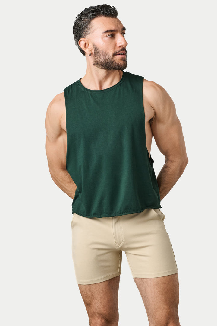 RAW Crop Tank V2 - Dark Green