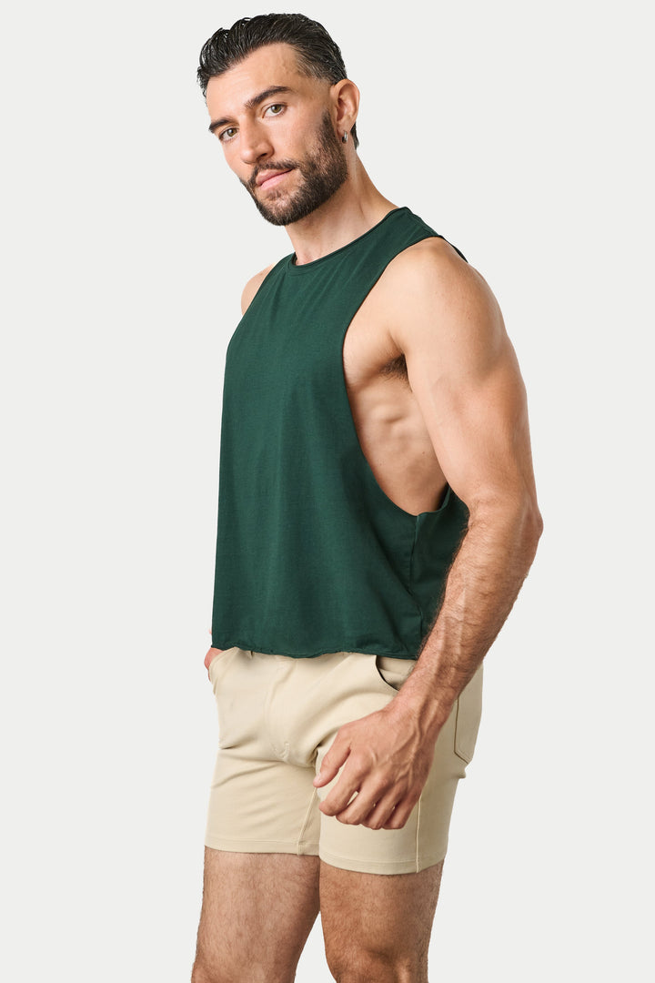 RAW Crop Tank V2 - Dark Green