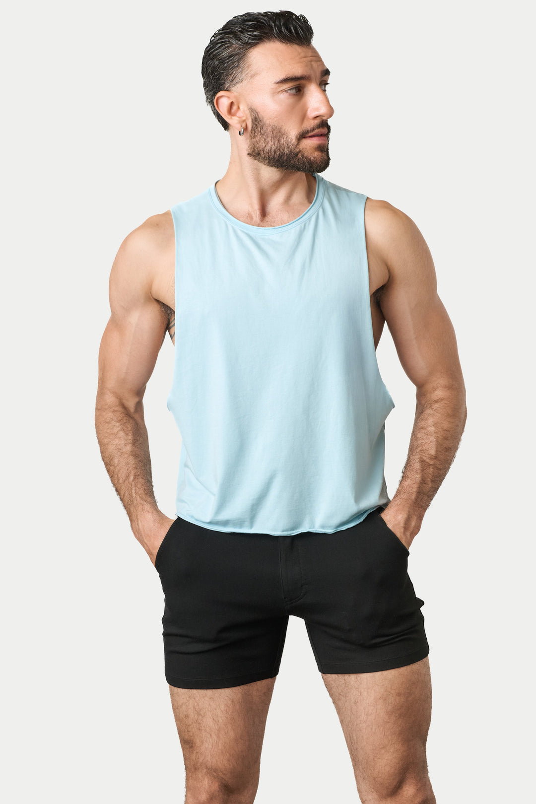 RAW Crop Tank V2 - Soft Blue