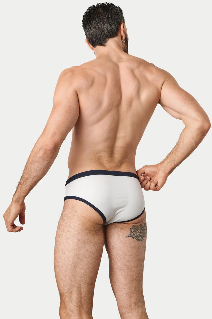 HERO Briefs - White with Navy