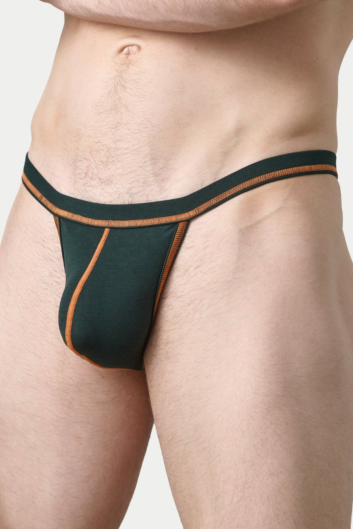 ACCENT Thong - Pine Green - AWRY