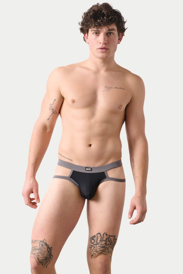 AERO Strap Briefs - Black - AWRY