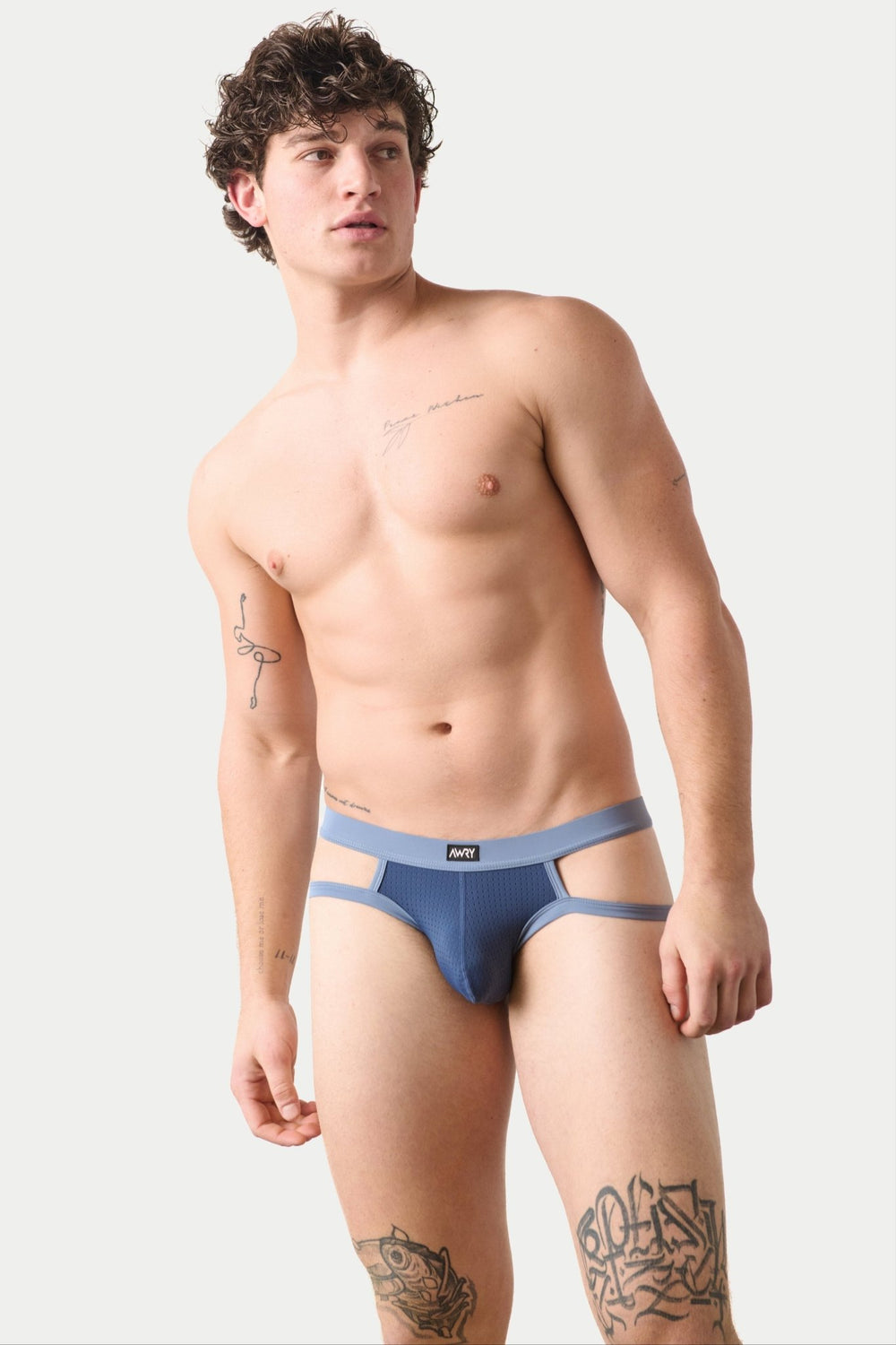 AERO Strap Briefs - Blue - AWRY