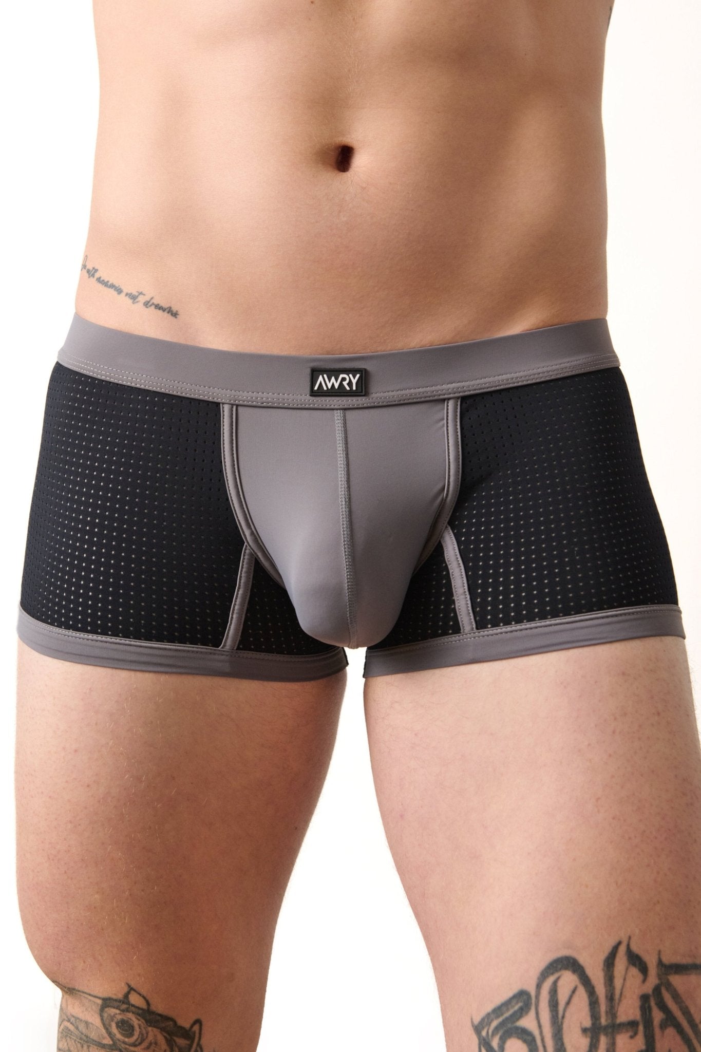 AERO Thong Trunks - Black - AWRY