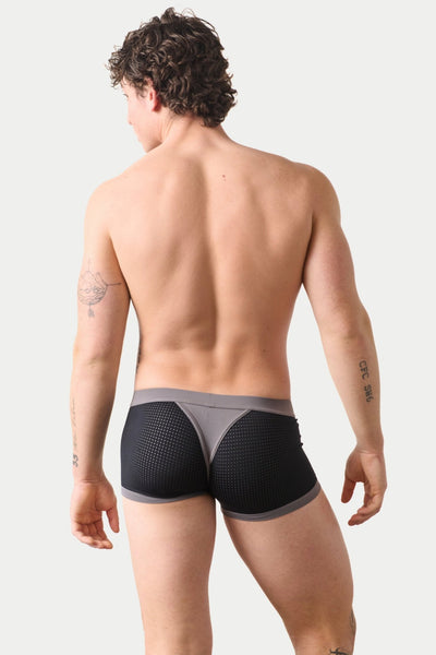 AERO Thong Trunks - Black - AWRY
