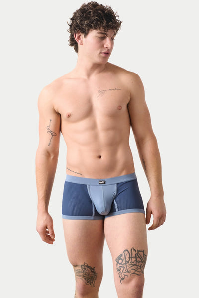 AERO Thong Trunks - Blue - AWRY