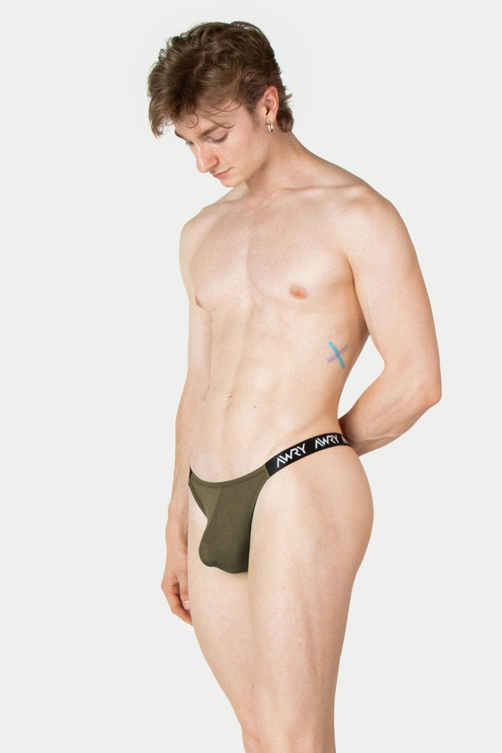 ALLURE Thong - Army Green - AWRY