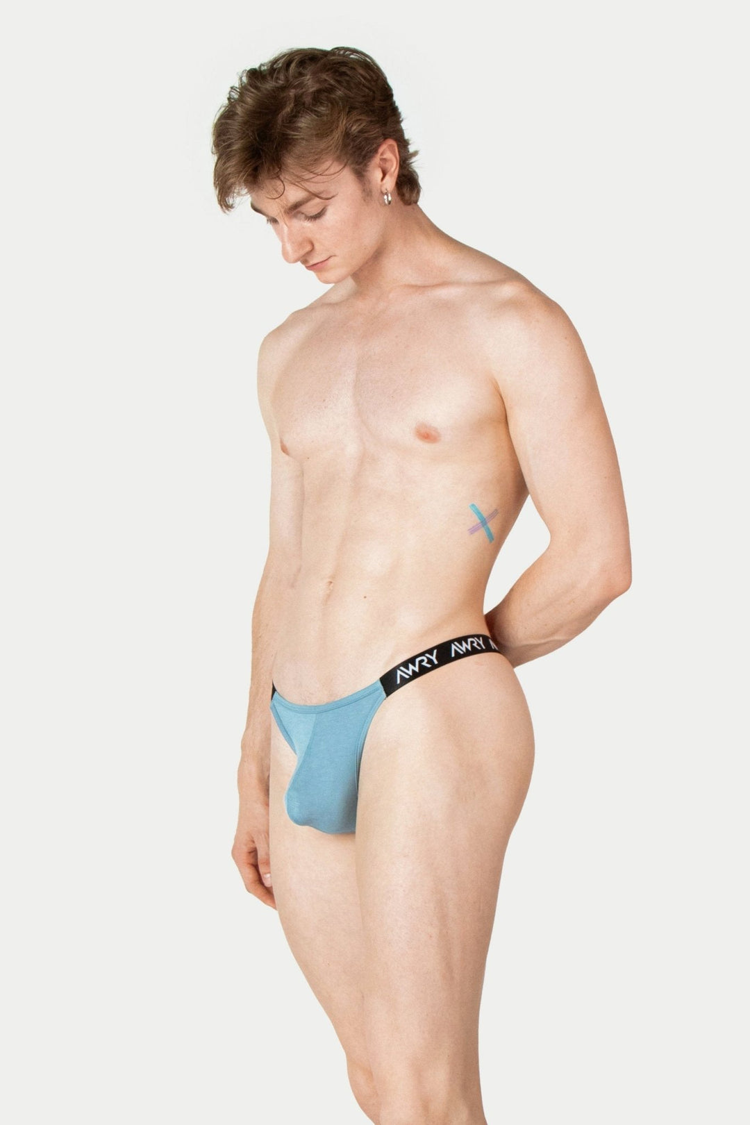 ALLURE Thong - Smoky Blue - AWRY