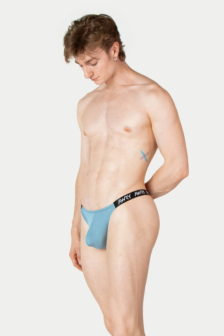 ALLURE Thong - Smoky Blue - AWRY