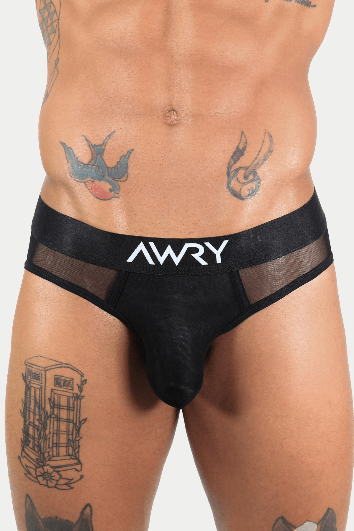 APOLLO Mesh Briefs - Black - AWRY