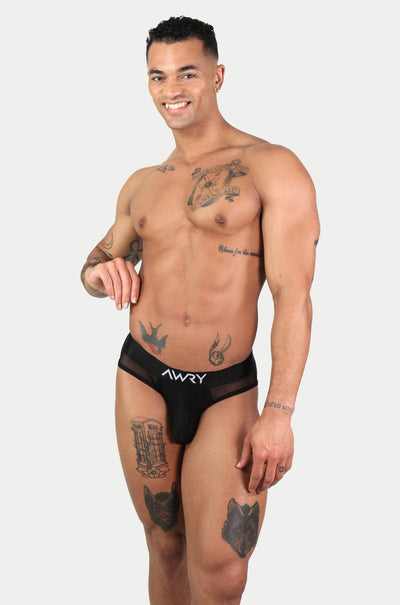 APOLLO Mesh Briefs - Black - AWRY