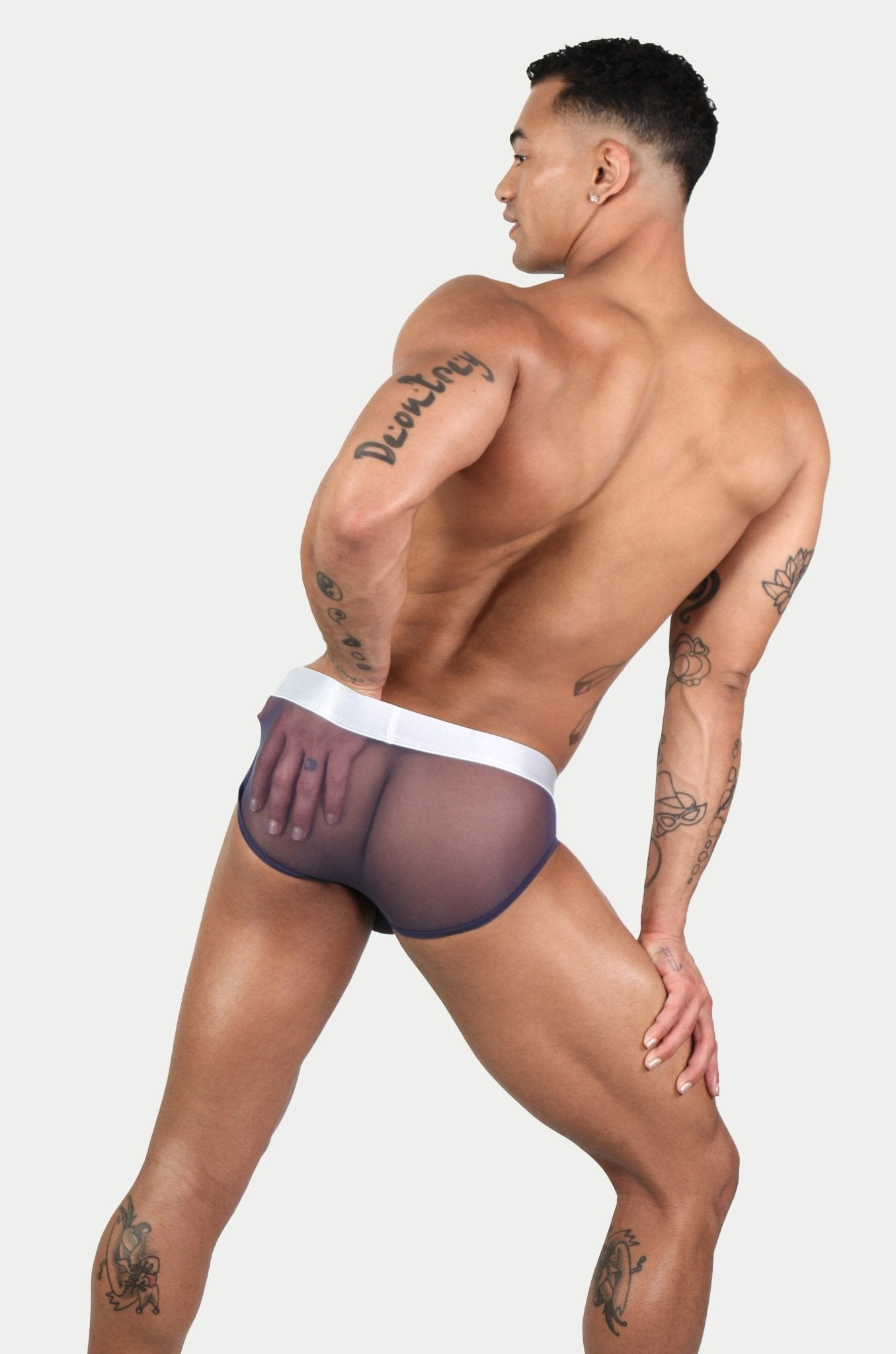 APOLLO Mesh Briefs - Smoke - AWRY