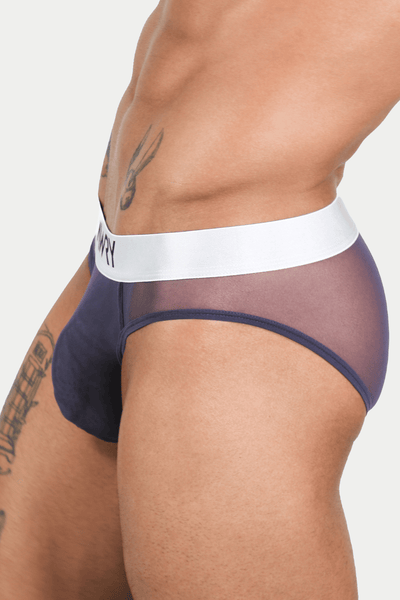 APOLLO Mesh Briefs - Smoke - AWRY