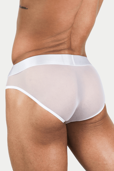 APOLLO Mesh Briefs - White - AWRY