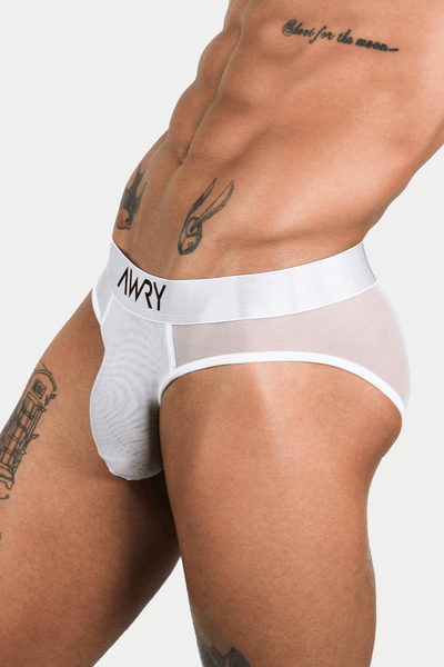 APOLLO Mesh Briefs - White - AWRY