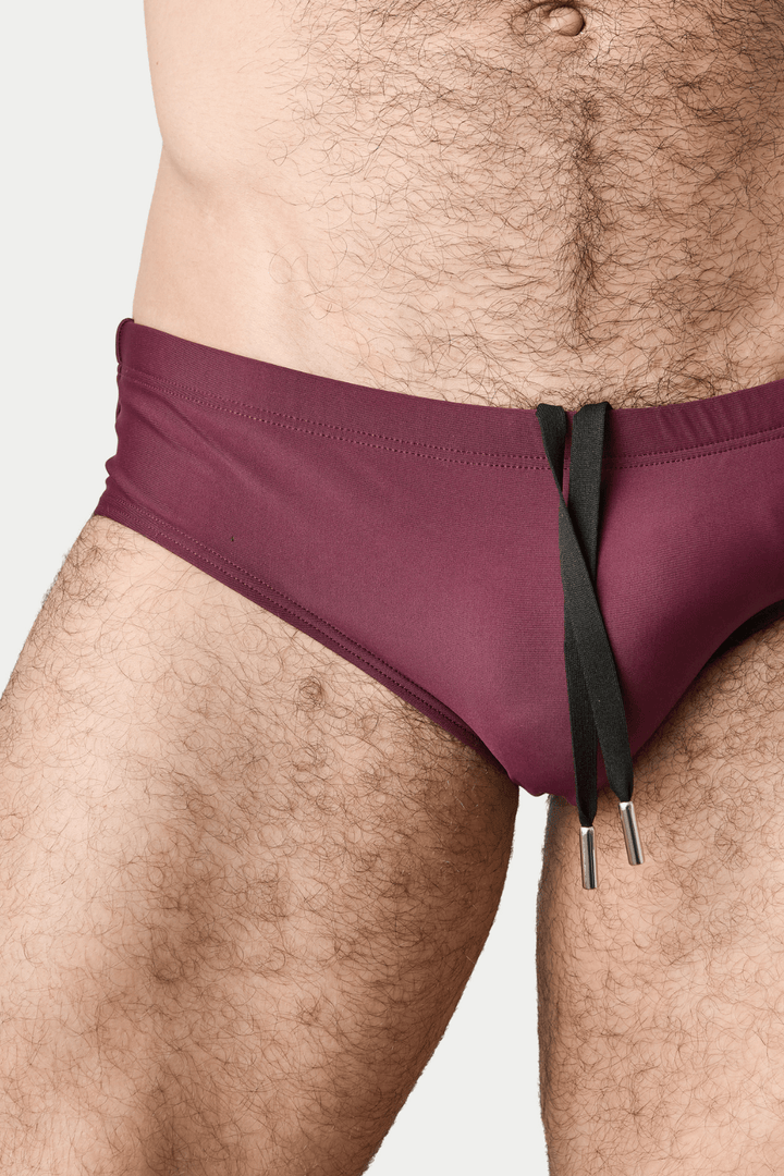BARTON Classic Swim Brief - Burgundy - AWRY
