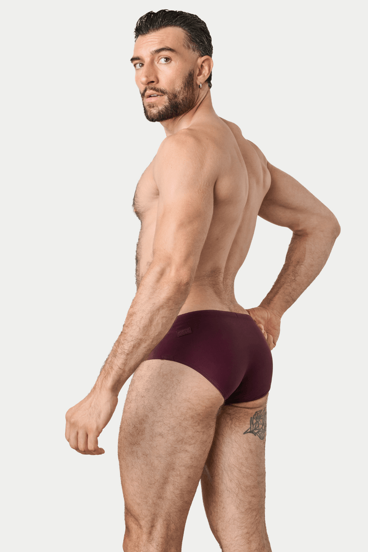 BARTON Classic Swim Brief - Burgundy - AWRY