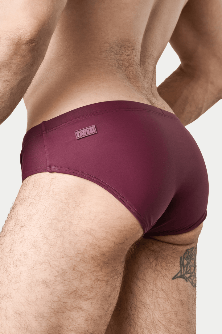 BARTON Classic Swim Brief - Burgundy - AWRY