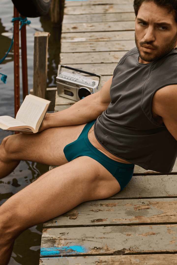 BARTON Contour Swim Brief - Teal - AWRY