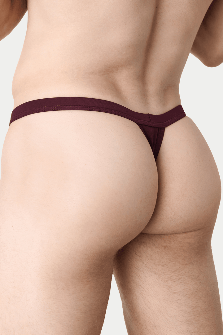 BARTON Swim Thong - Burgundy - AWRY