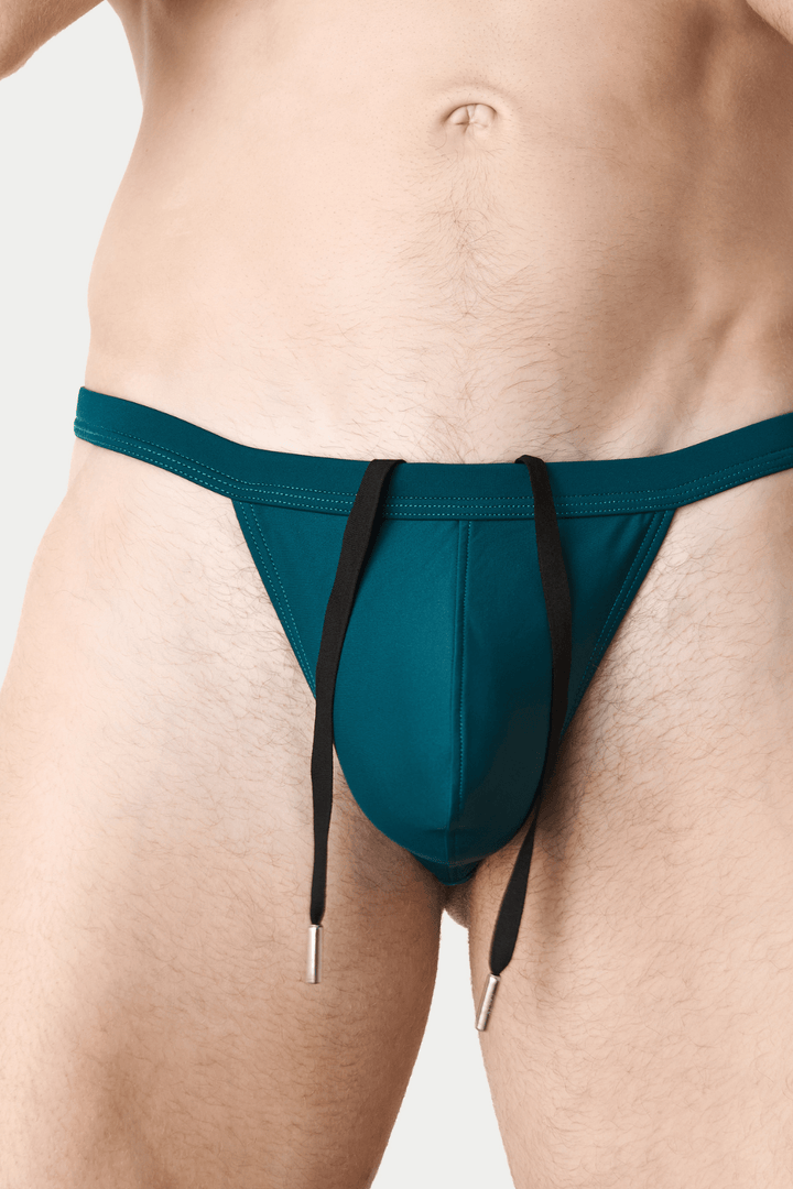 BARTON Swim Thong - Teal - AWRY