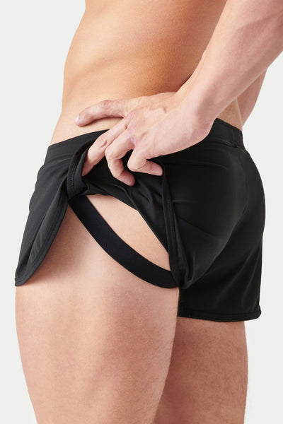 BREEZE Jock Shorts - Black - AWRY