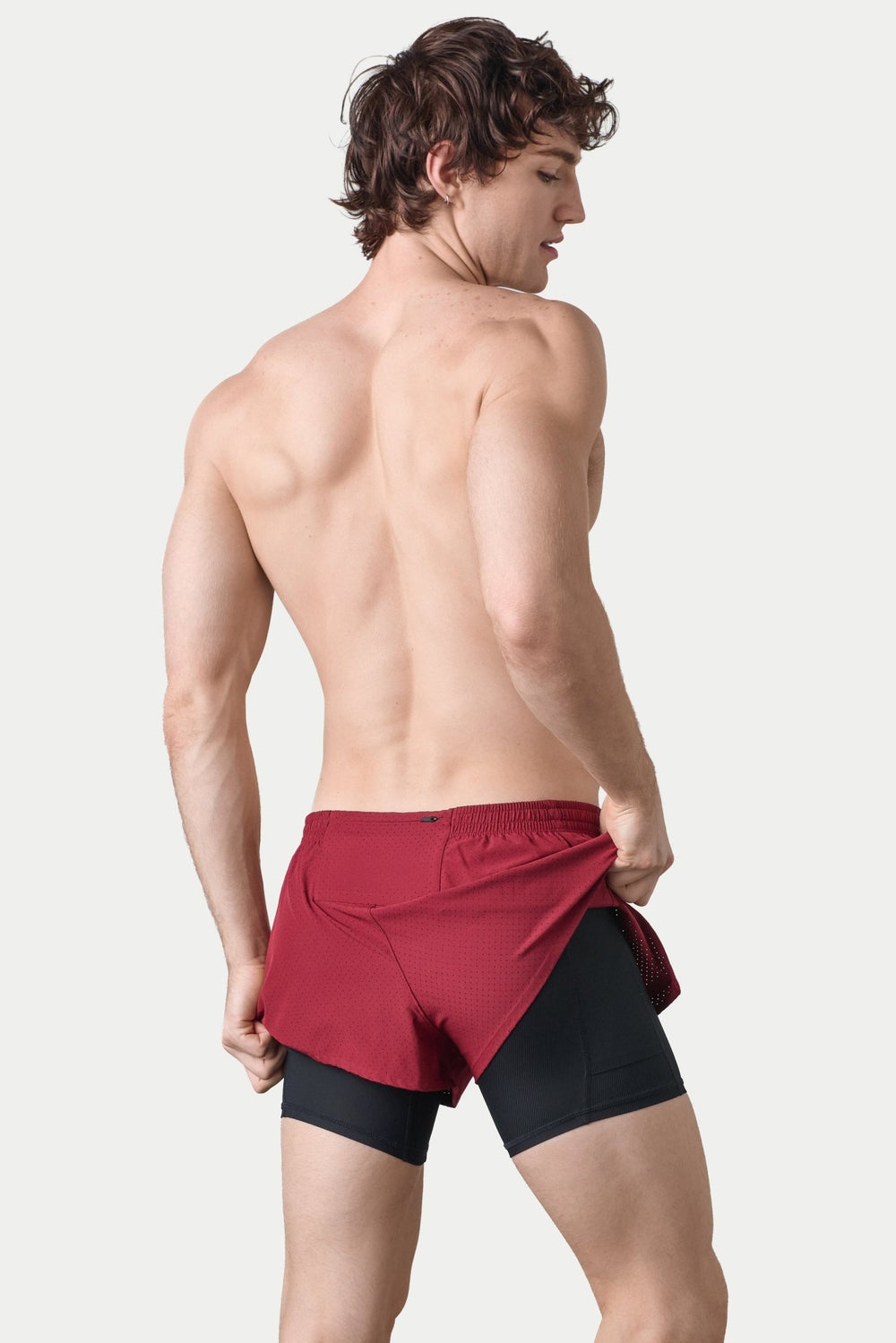 BREEZE Liner Shorts - Maroon - AWRY