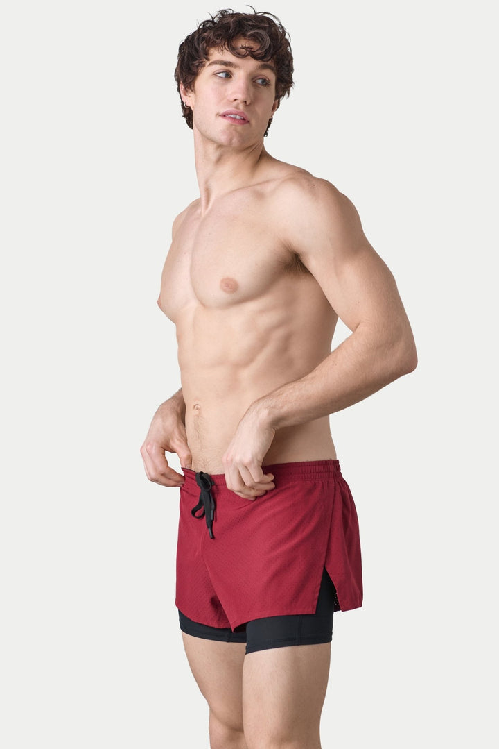 BREEZE Liner Shorts - Maroon - AWRY