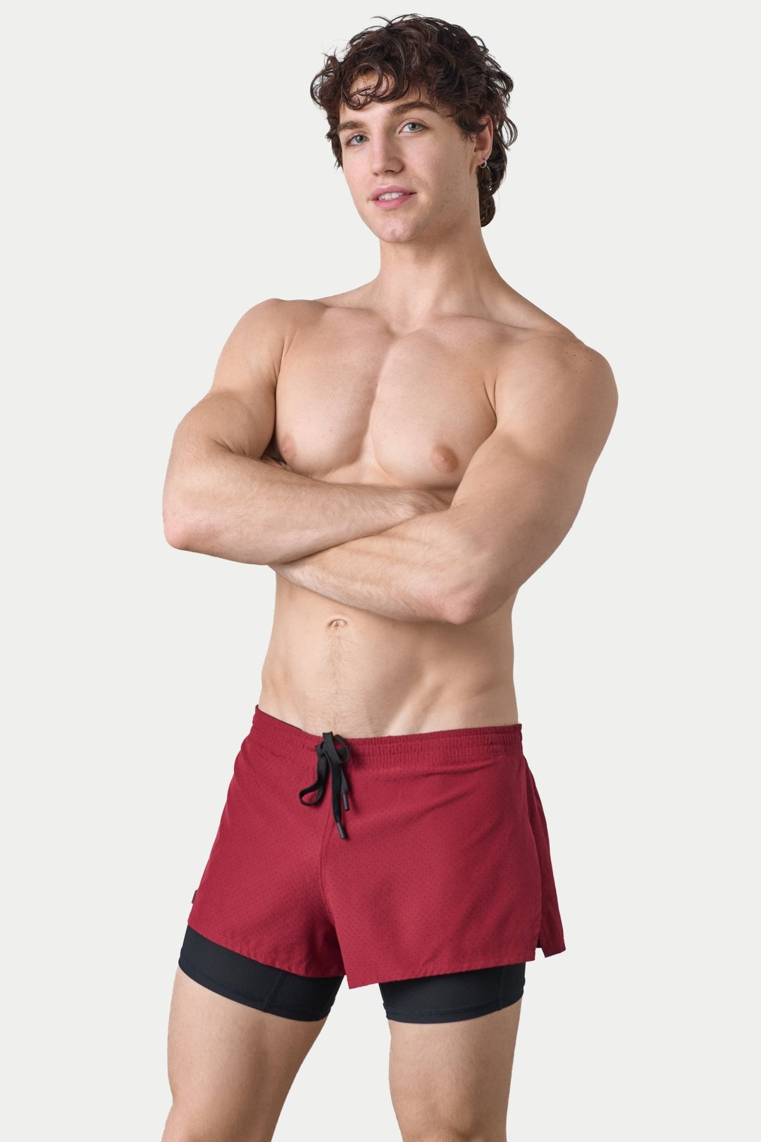 BREEZE Liner Shorts - Maroon - AWRY