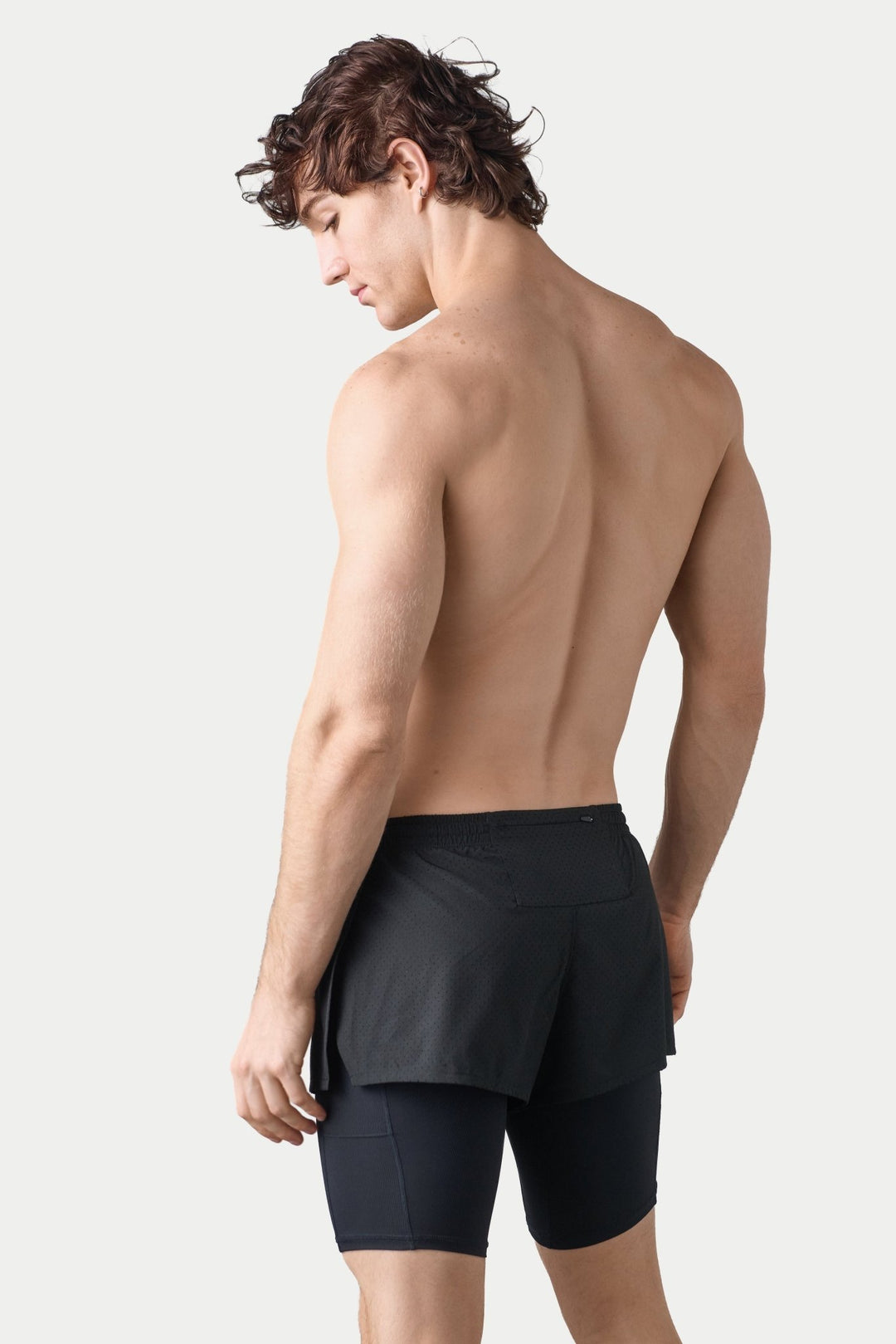 BREEZE Long Liner Shorts - Black - AWRY