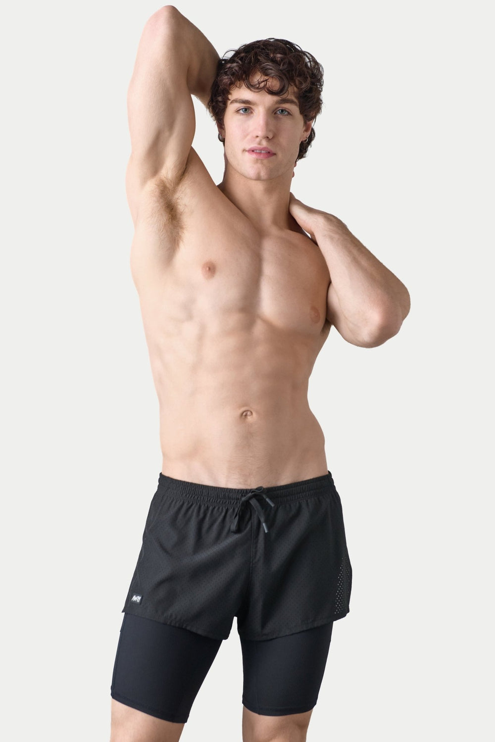 BREEZE Long Liner Shorts - Black - AWRY