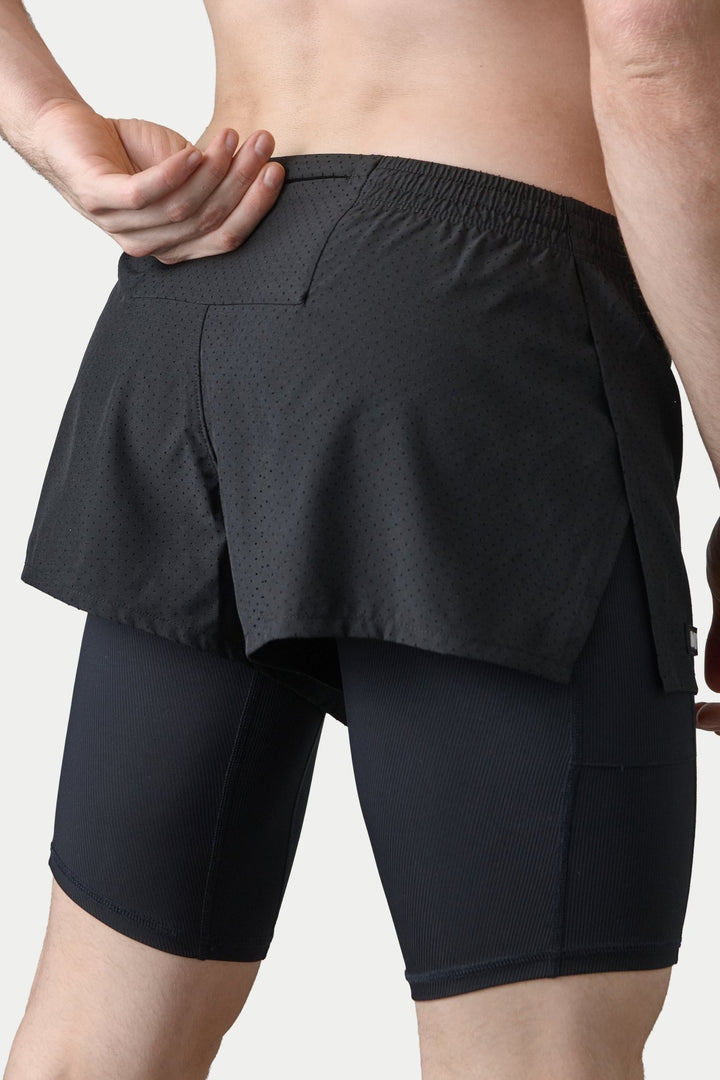 BREEZE Long Liner Shorts - Black - AWRY
